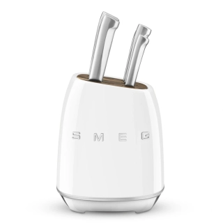 Smeg sada 6 nožov v bloku KBSF02WH biela