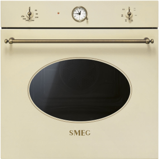 Vstavaná rúra Smeg Colonial SF800PO krémová/mosadz