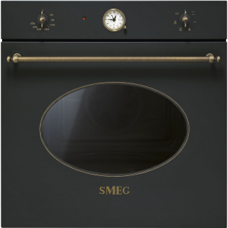 Vstavaná rúra Smeg Colonial SF800AO antracit/mosadz