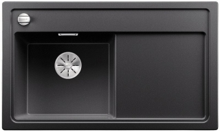 Blanco Zenar 45 S antracit s excentrom vanička vľavo