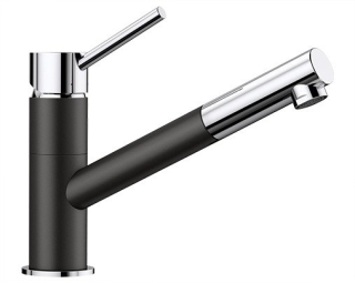 Blanco Kano-S čierna/chróm výsuvná sprška