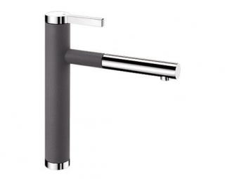 Blanco Linee-S sivá skala / chróm výsuvná sprška